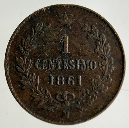 1861 Italy 1 Centesimo Coin | Very High Grade