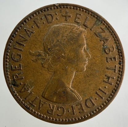 1964 Elizabeth II 2nd Half-Penny Coin | Fine Collectable Grade