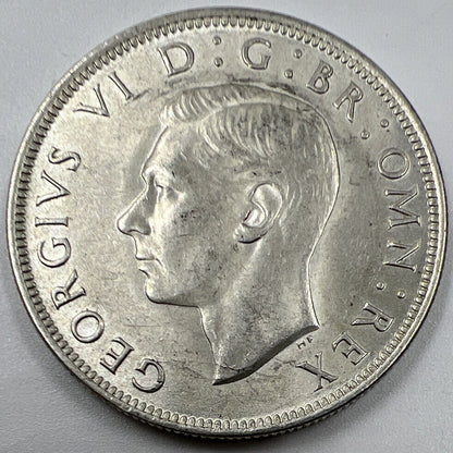 1945 George VI Half-Crown | British Silver Coin | Very Fine Grade | a1059