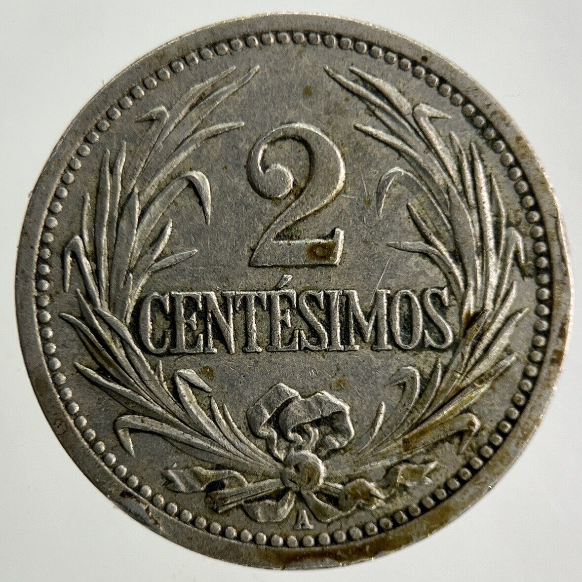 1901 Uruguay 2 Centesimos Coin | Fine Collectable Grade