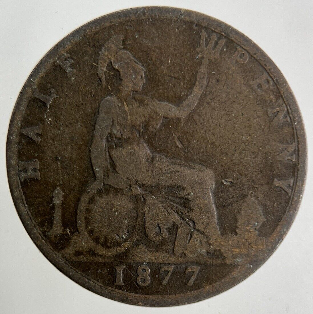 1877 Victoria Half-Penny Coin | Collectable Grade