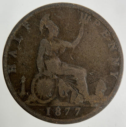 1877 Victoria Half-Penny Coin | Collectable Grade
