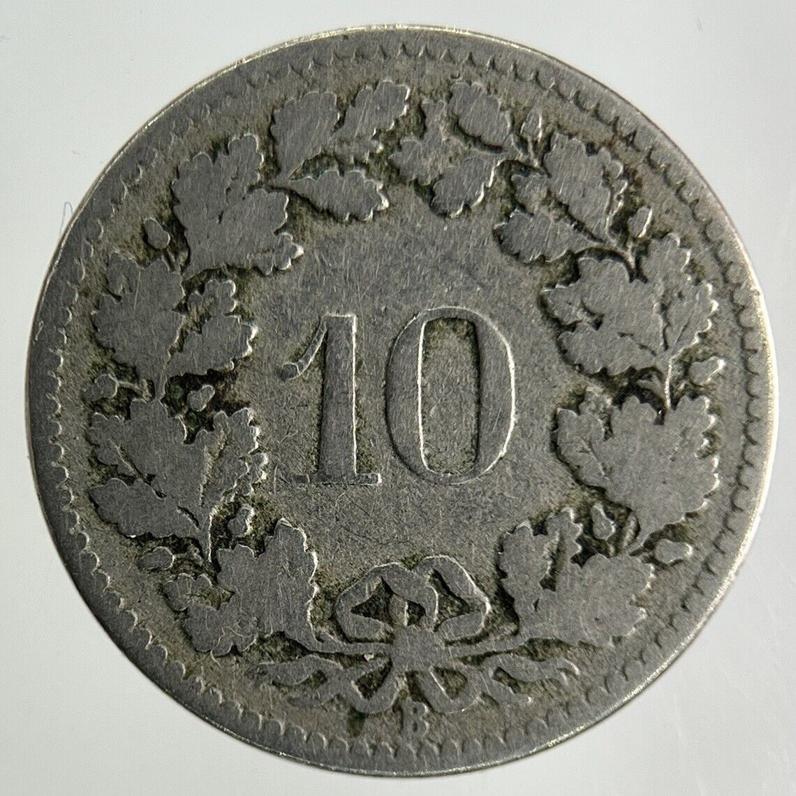 1882 Switzerland Swiss 10 Rappen Coin | Collectable Grade