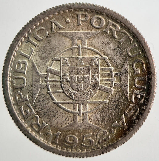 1952 Mozambique 10 Escudos Silver Coin | Very High Grade