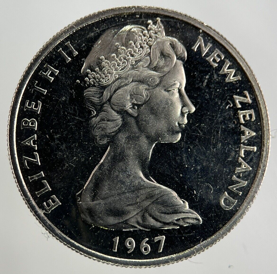 1967 New Zealand Proof 10 Cents Shilling Coin | Very High Grade