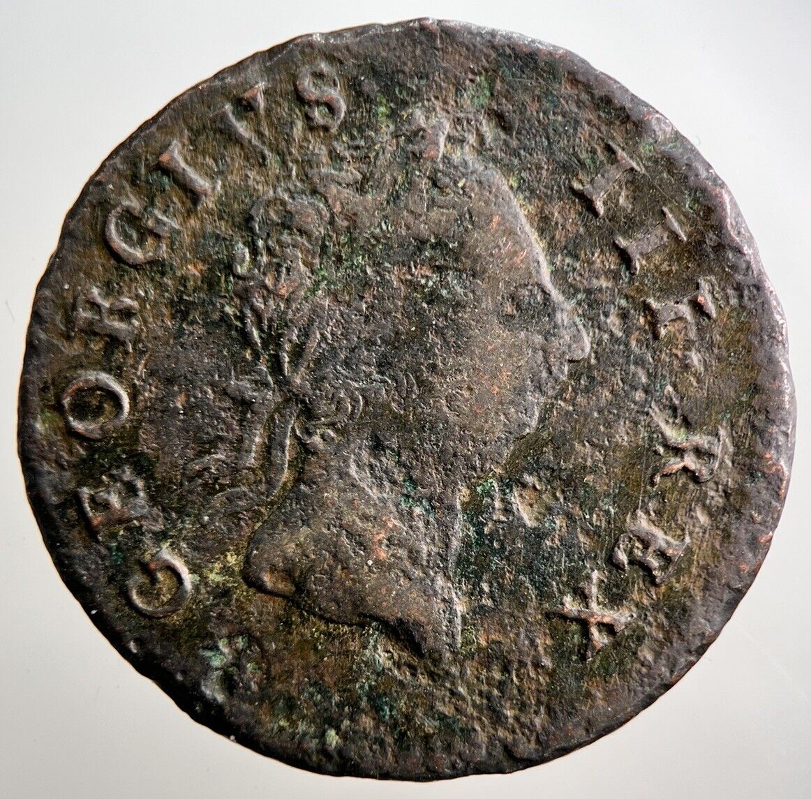 1766 Irish Hibernia Half-Penny Coin | Collectable Grade