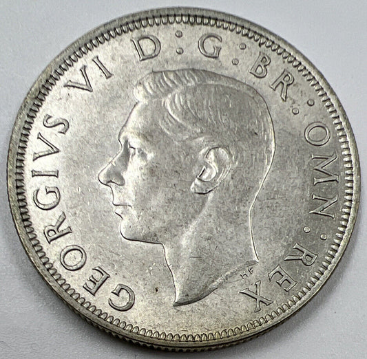 1944 George VI Half-Crown | British Silver Coin | Very Fine Grade | a1062
