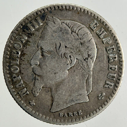 1867 France 50 Centimes Silver Coin | Fine Collectable Grade