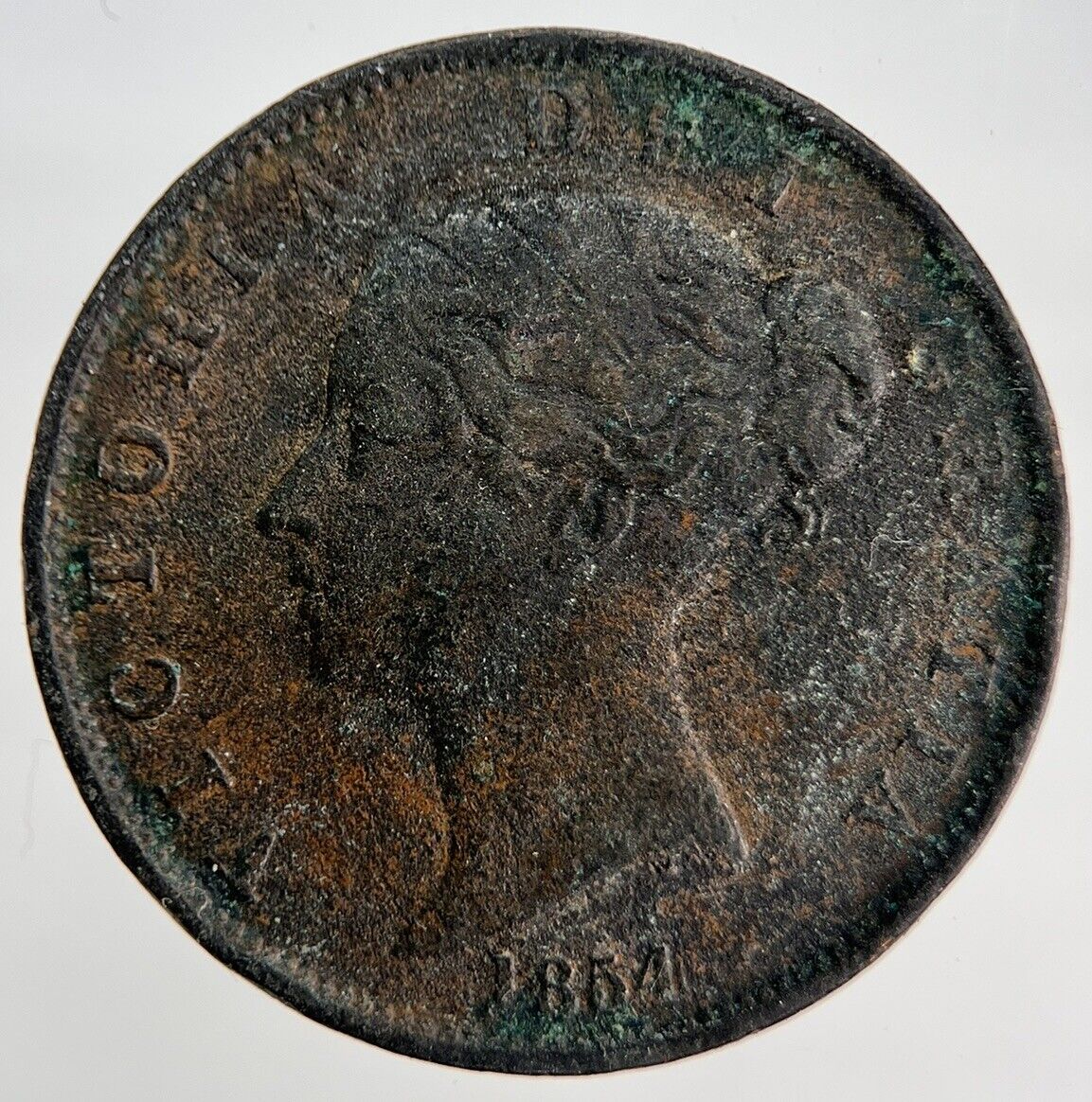 1854 Victoria Half-Penny Coin | British Coin | Collectable Grade | a1859