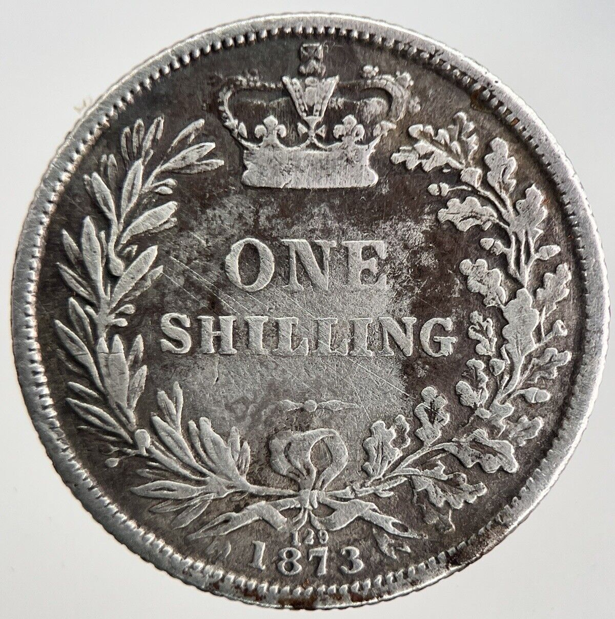 1873 Victoria Shilling Silver Coin | Fine Collectable Grade | a6937