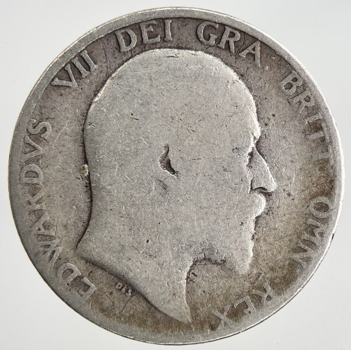 1910 Edward VII Shilling British Silver Coin | Fair Grade | a6970