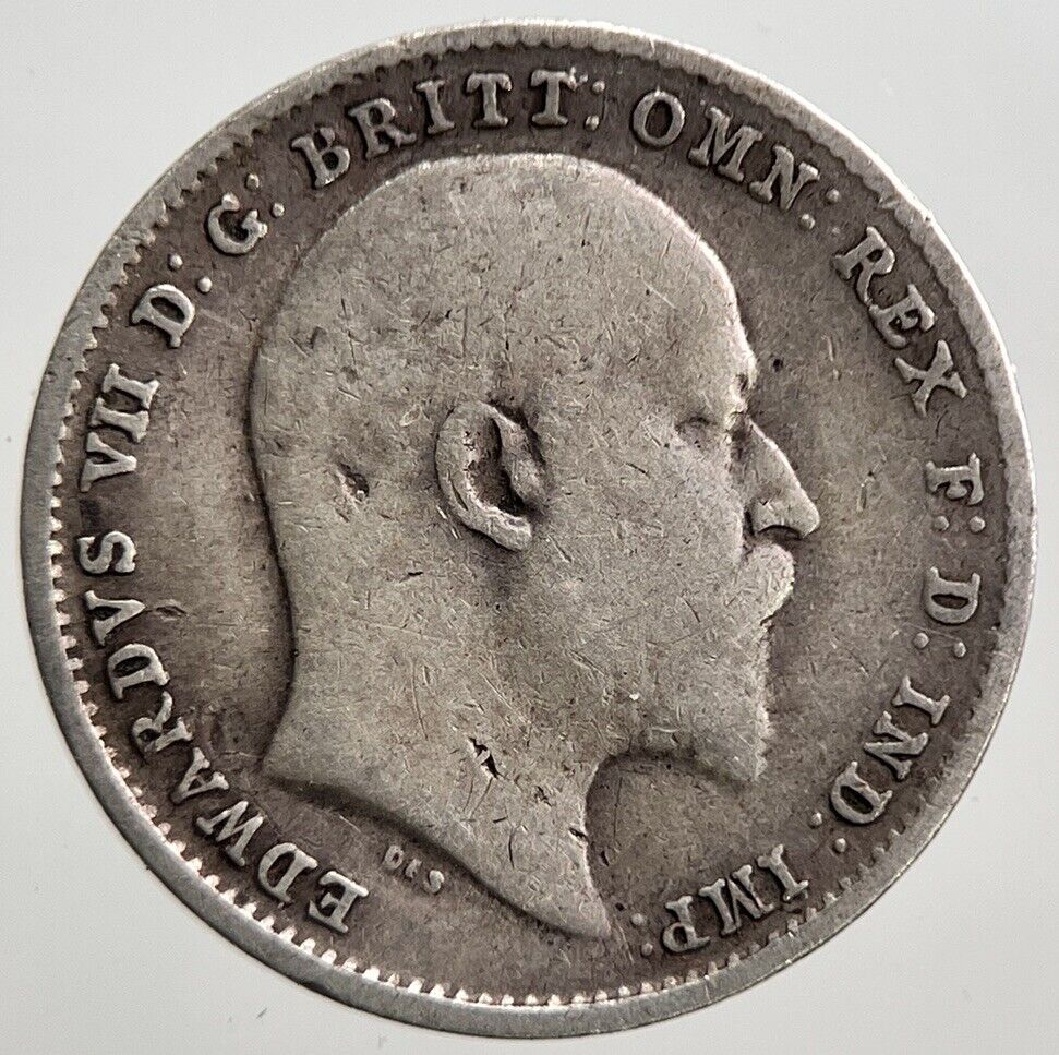 1902 Edward VII Threepence Silver Coin | Collectable Grade | a2773
