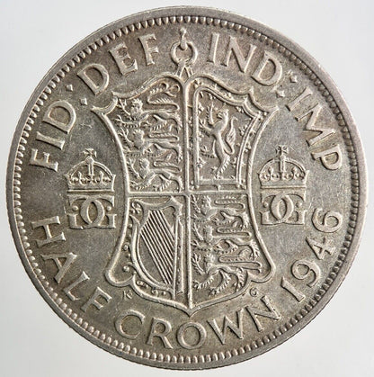 1946 George VI Half-Crown Silver Coin | Fine Collectable Grade | a9148