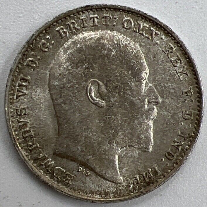 1909 Threepence | British Silver Coin | Edward II | High Collectable Grade
