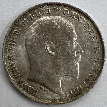 1909 Threepence | British Silver Coin | Edward II | High Collectable Grade