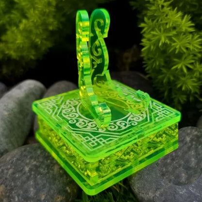 Clear Light Green 1oz Silver or Gold Coins / Amulet / Medal Display Stand