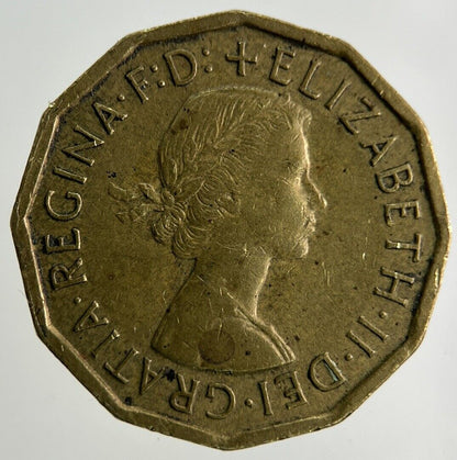 1961 Elizabeth II 2nd Brass Threepence Coin | Fine Collectable Grade