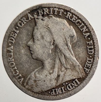 1900 Victoria Threepence Silver Coin | Collectable Grade | a3613