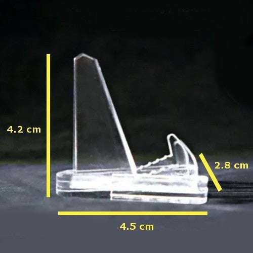 Clear 1oz Silver Gold Coin / Amulet / Medal Display Stand