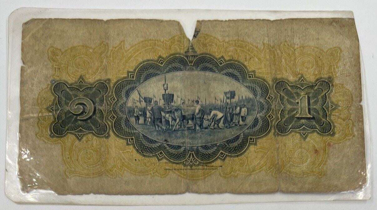 Old Vintage Thailand 1 Baht Banknote (Laminated) | Collectable Grade