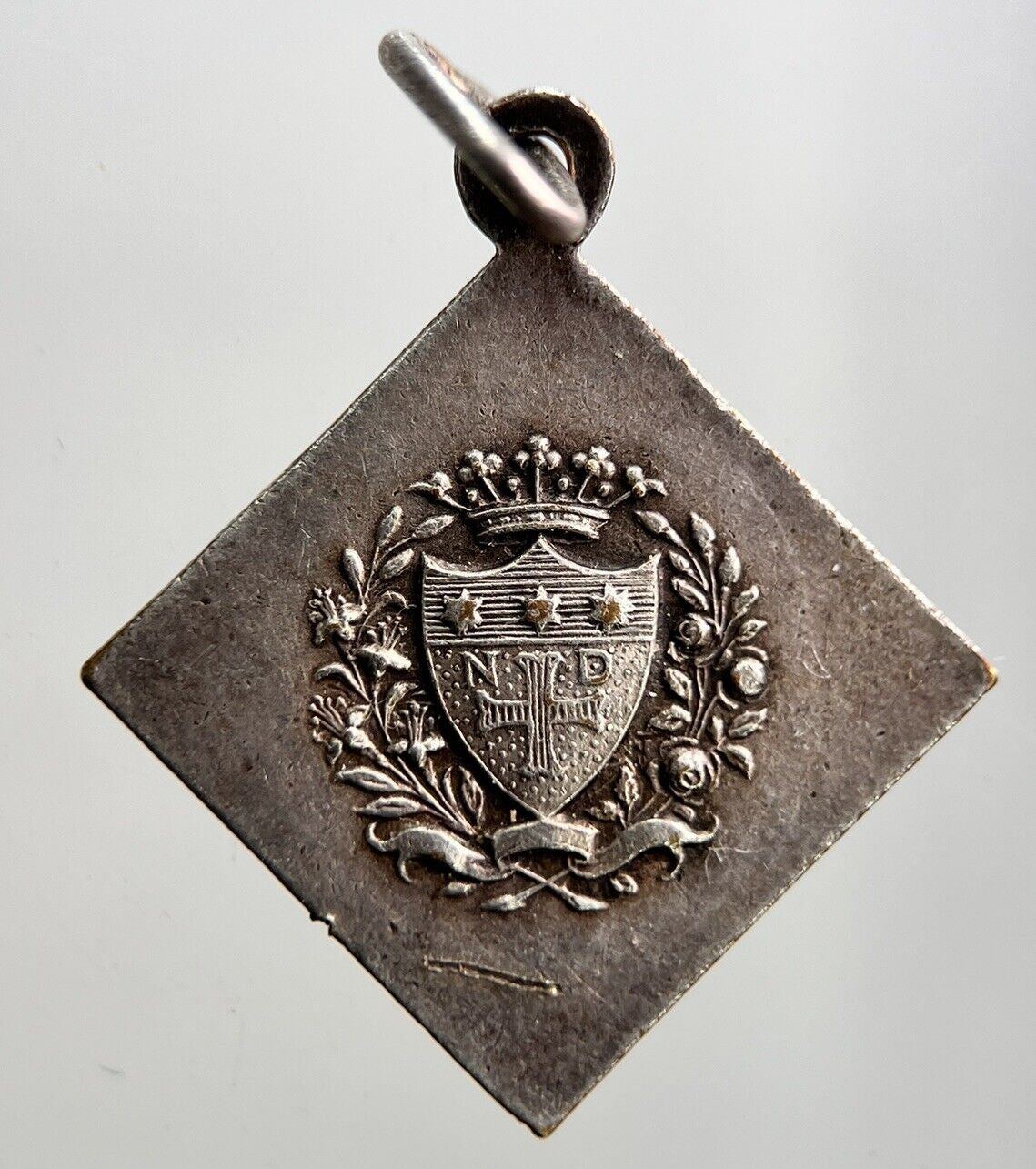 Old Catholic Pendant Necklace Charm Amulet | Height 2.5cm | a2952
