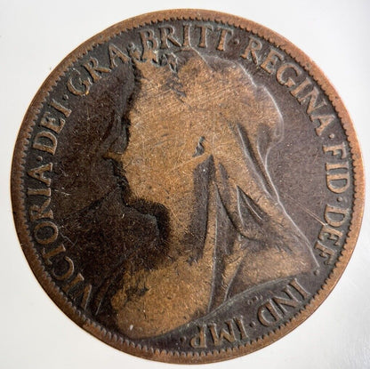 1899 Victoria One Penny Coin | Collectable Grade