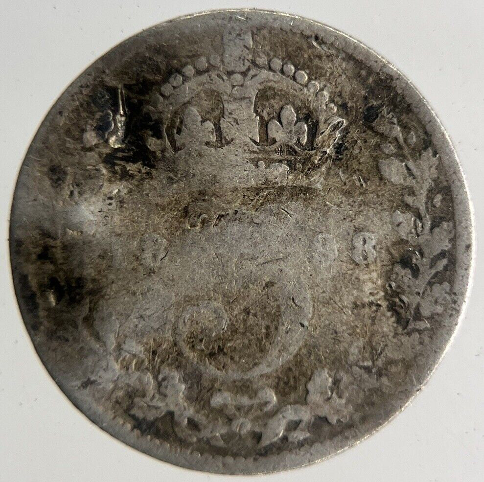 1898 Victoria Threepence Silver Coin | Collectable Grade