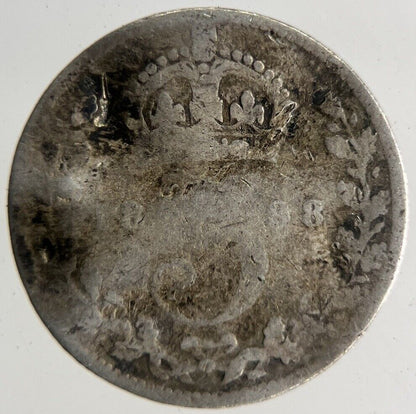 1898 Victoria Threepence Silver Coin | Collectable Grade