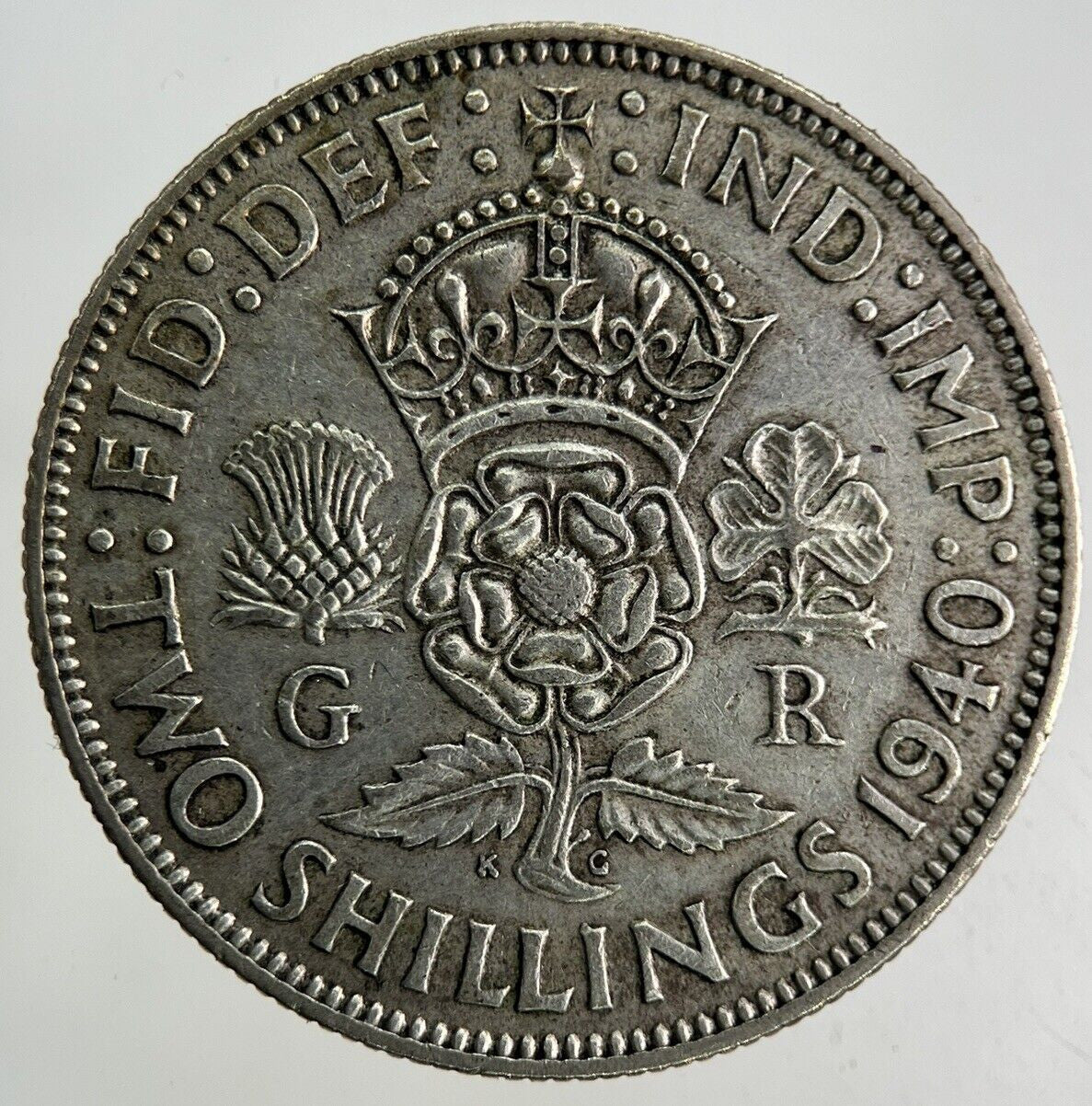 1940 George VI Florin Silver Coin | Fine Collectable Grade