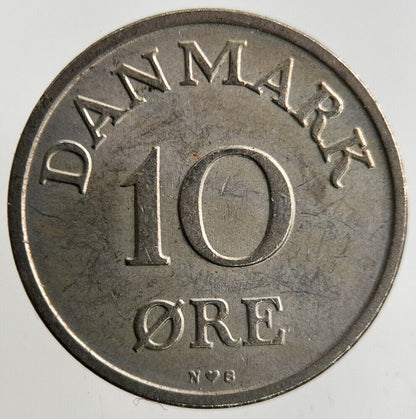 1955 Denmark 10 Ore Coin | Fine Collectable Grade