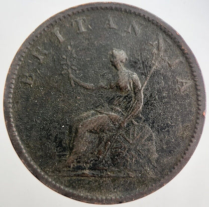 1807 George 3rd III Half - Penny British Coin | Fine Collectable Grade | a7527