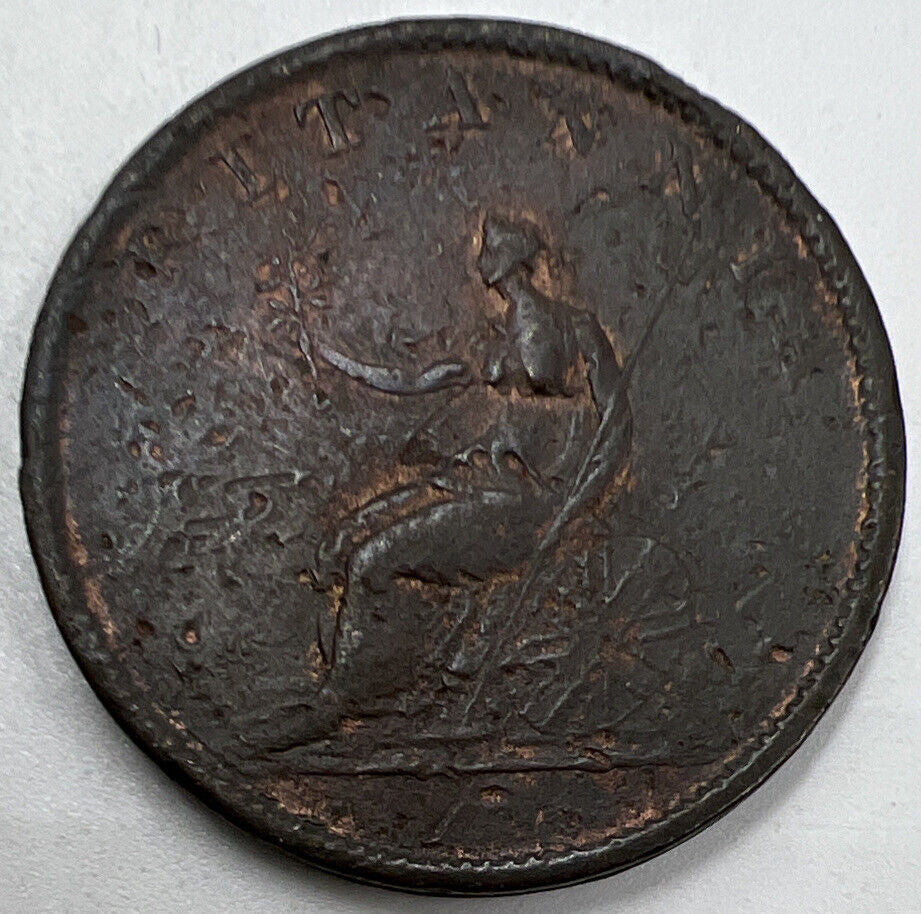 1806 George III Half-Penny | British Copper Coin | Fair Grade | a672