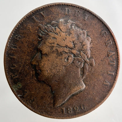 1826 George IV Half - Penny Coin | Collectable Grade