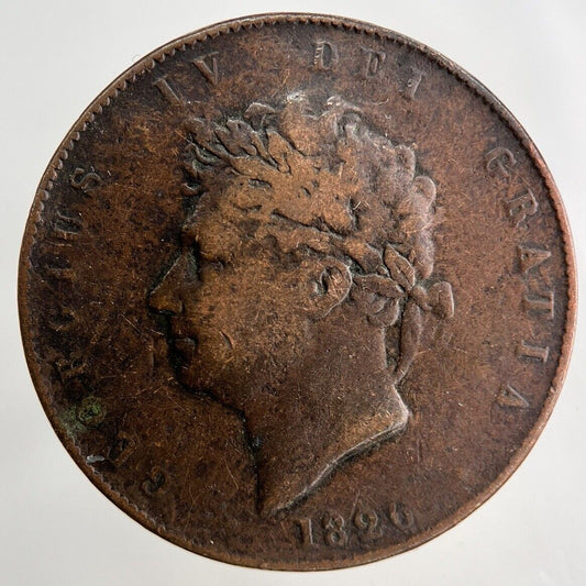 1826 George IV Half - Penny Coin | Collectable Grade