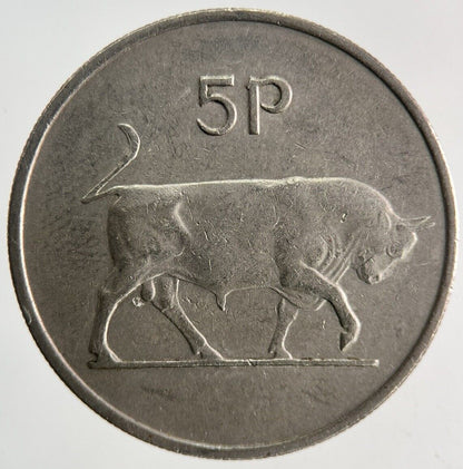 1971 Irish 5p Five - Pence Coin | Fine Collectable Grade