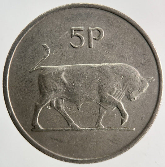 1971 Irish 5p Five - Pence Coin | Fine Collectable Grade