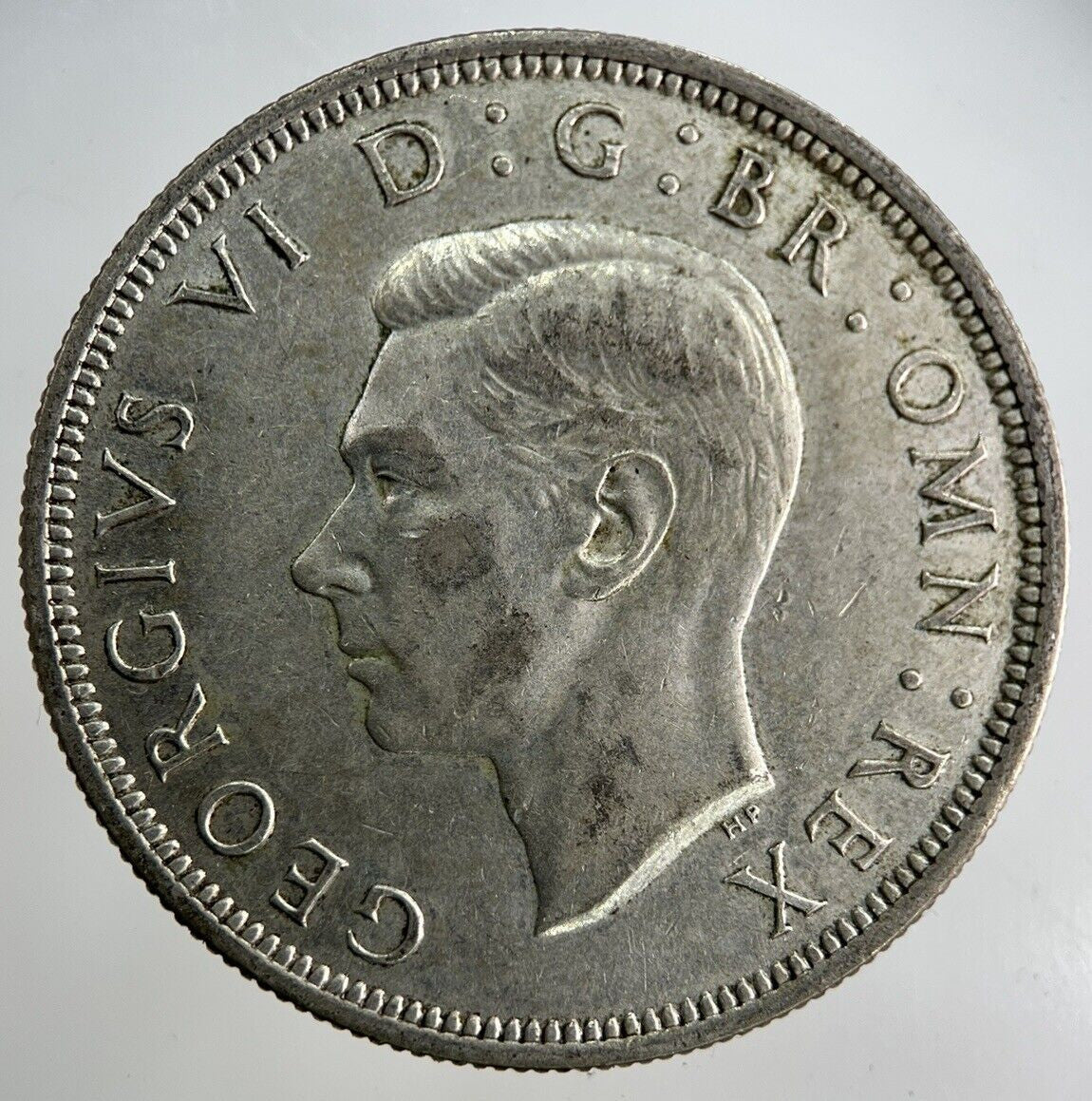 1946 George VI Half - Crown Silver Coin | Fine Collectable Grade
