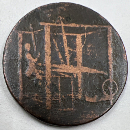 1792 Castle Half-Penny Lion Coin Medal | Collectable Grade | a906