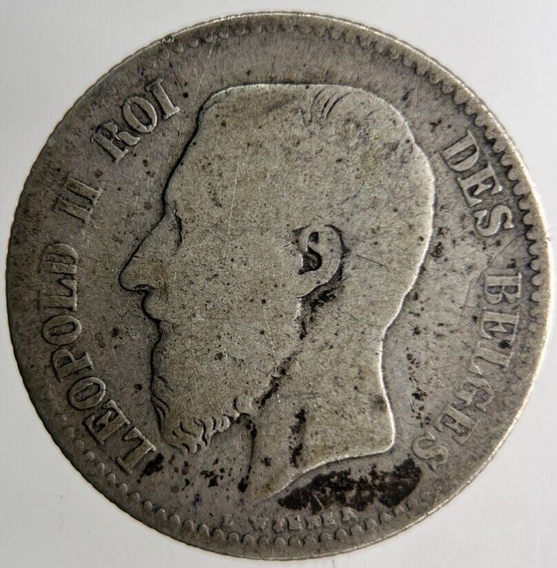 1867 Belgium 1 Franc Silver Coin | Collectable Grade