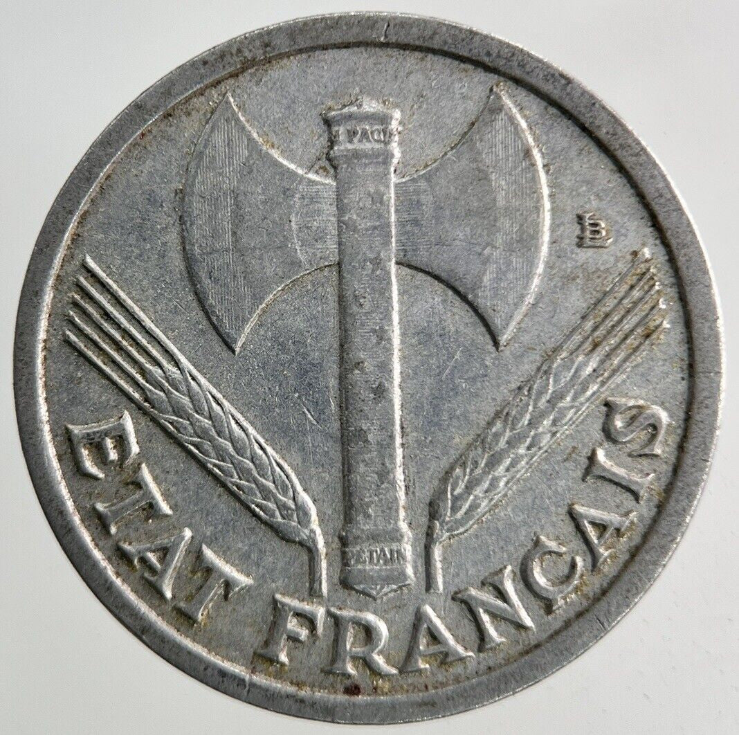 1943 France 1 Franc Coin | Fine Collectable Grade