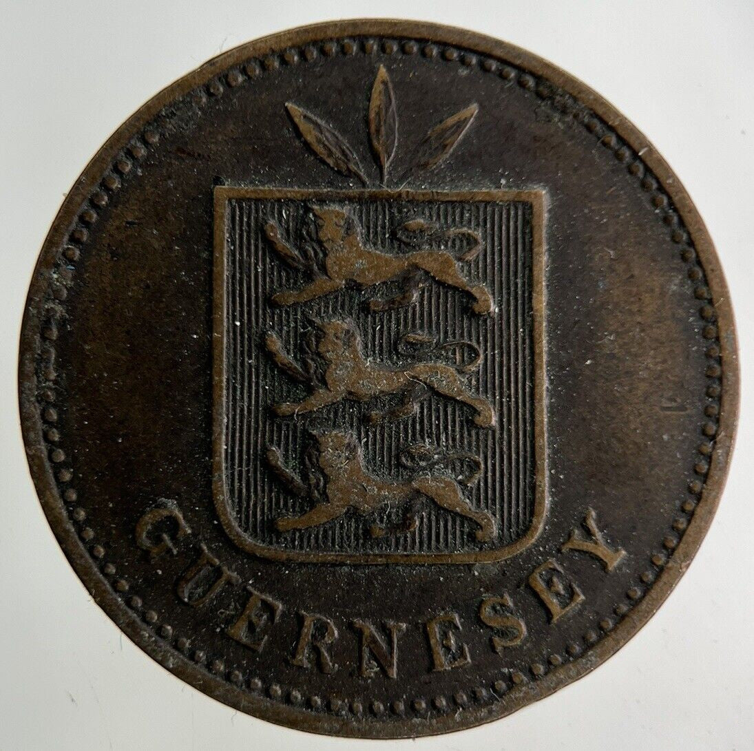 1885 Guernsey 4 Doubles Coin | Collectable Grade