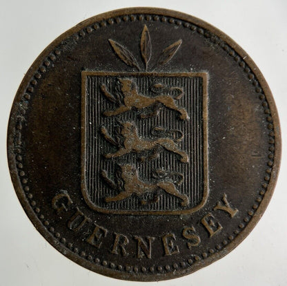 1885 Guernsey 4 Doubles Coin | Collectable Grade