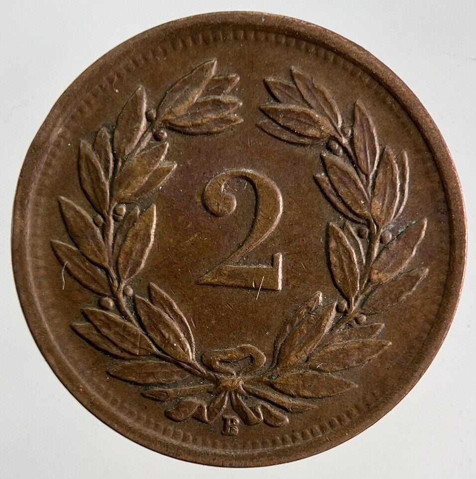 1941 Switzerland Swiss 2 Helvetia Coin | Fine Collectable Grade