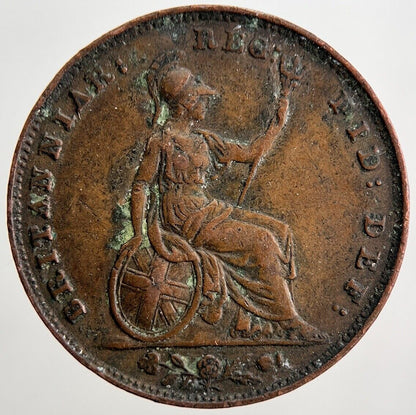 1848 Victoria British Farthing Coin | Fine Collectable Grade | a2583