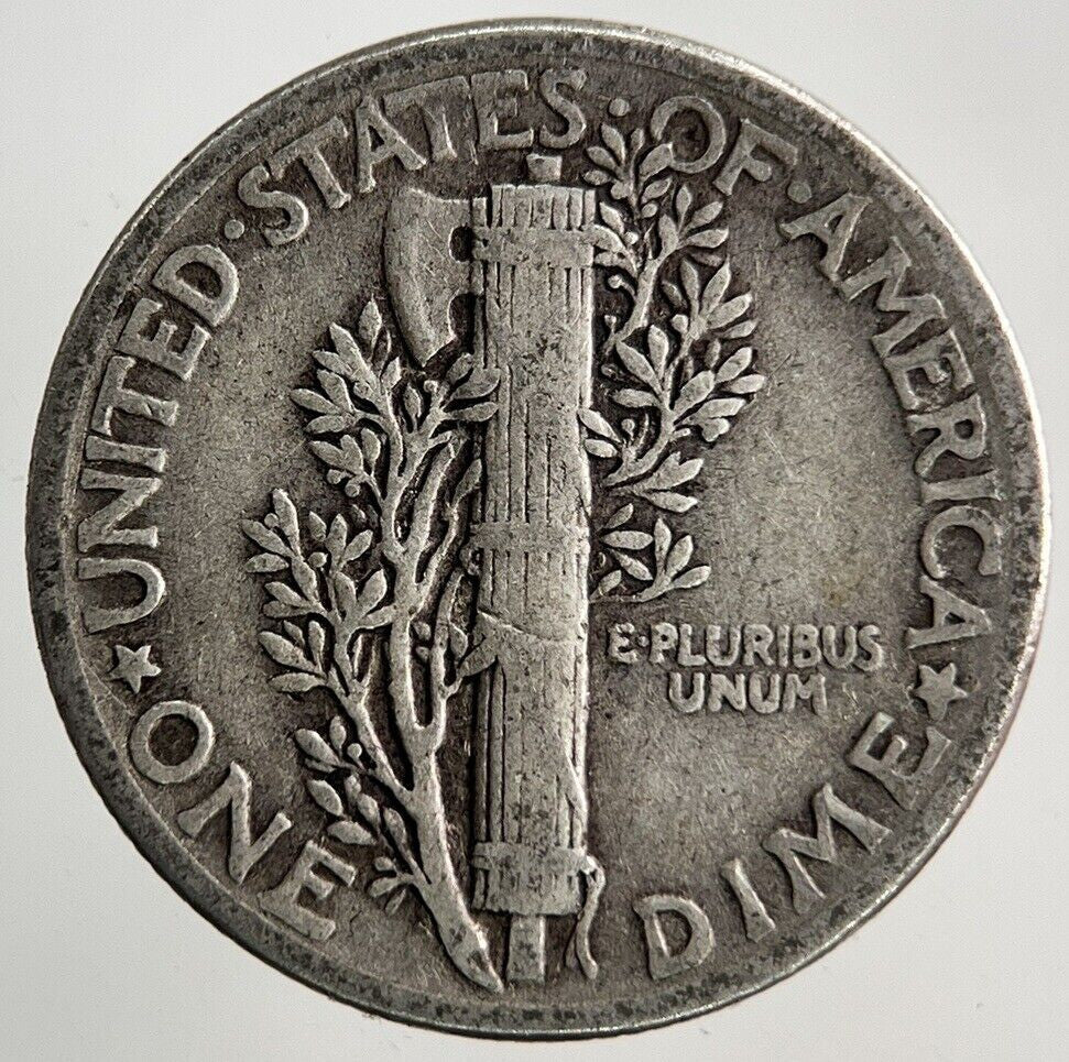 1943 US USA Mercury One Dime Silver Coin | Collectable Grade