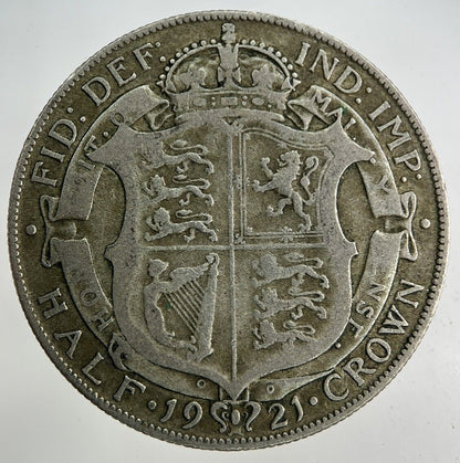 1921 George V Half - Crown Silver Coin | Fine Collectable Grade