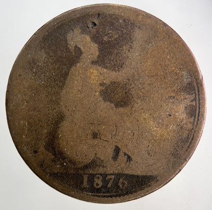 1876 Victoria One Penny Coin | Collectable Grade