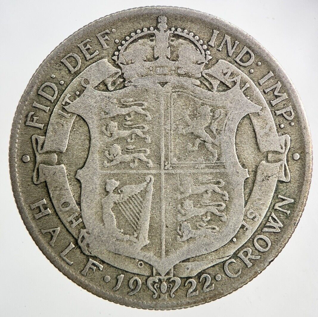 1922 George V Half - Crown Silver Coin | Collectable Grade