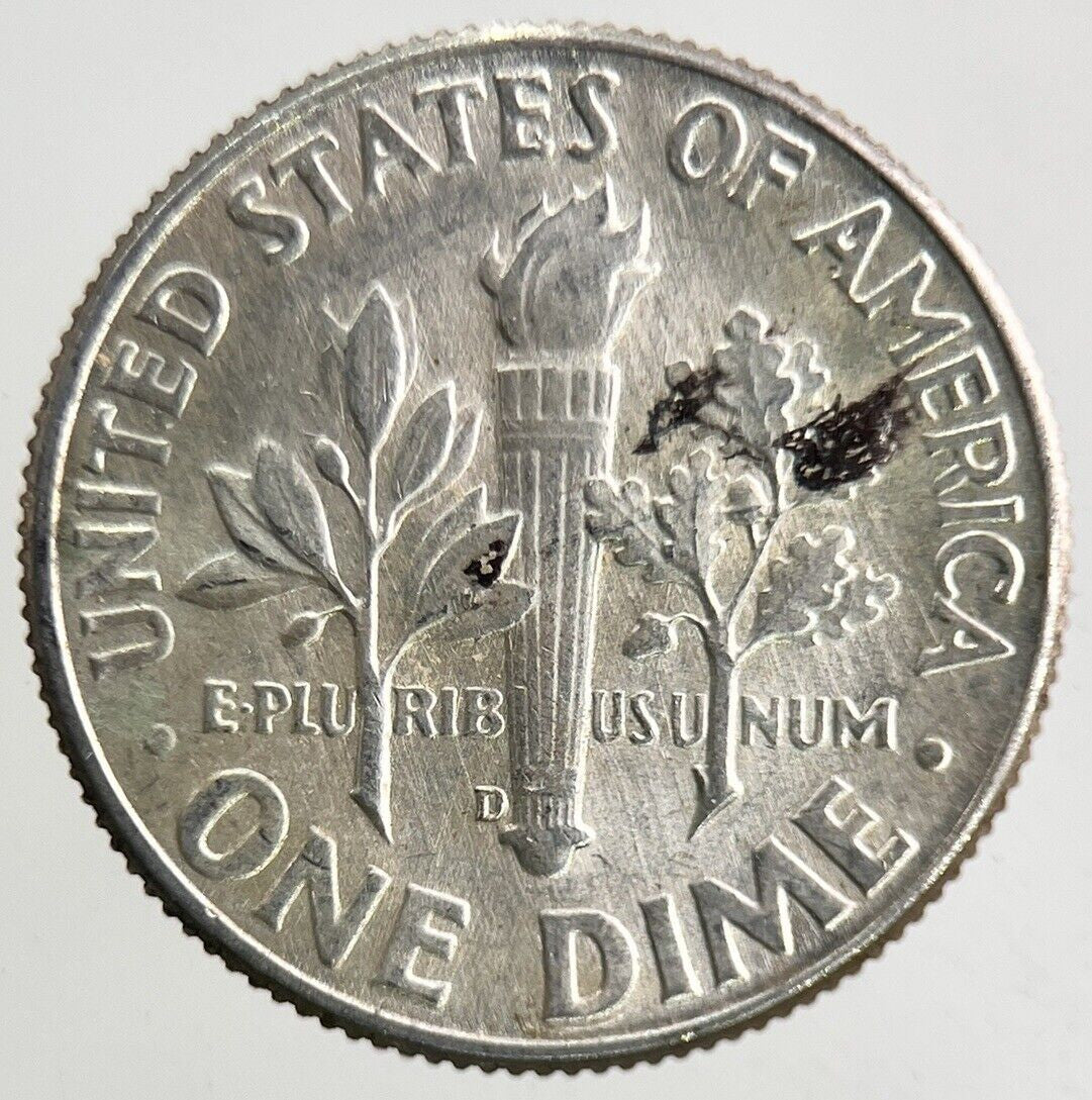 1964 - D US USA Roosevelt One Dime Silver Coin | Very High Grade