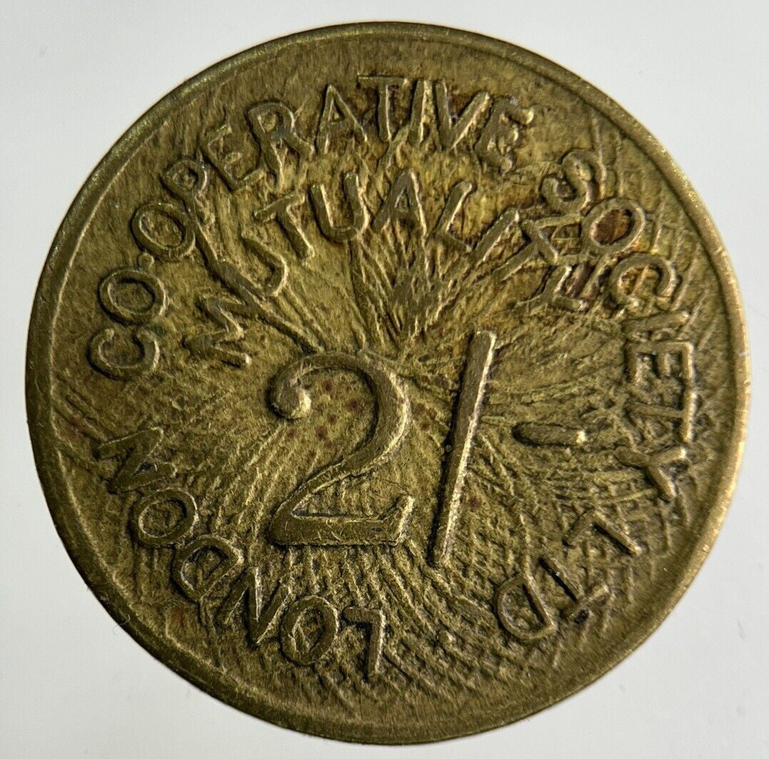 British London Co - Operative Society Ltd 2 / - Token Coin | Collectable Grade